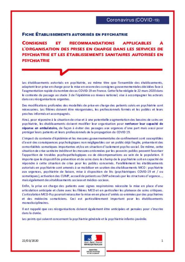 Covid-19 fiche psychiatrie 